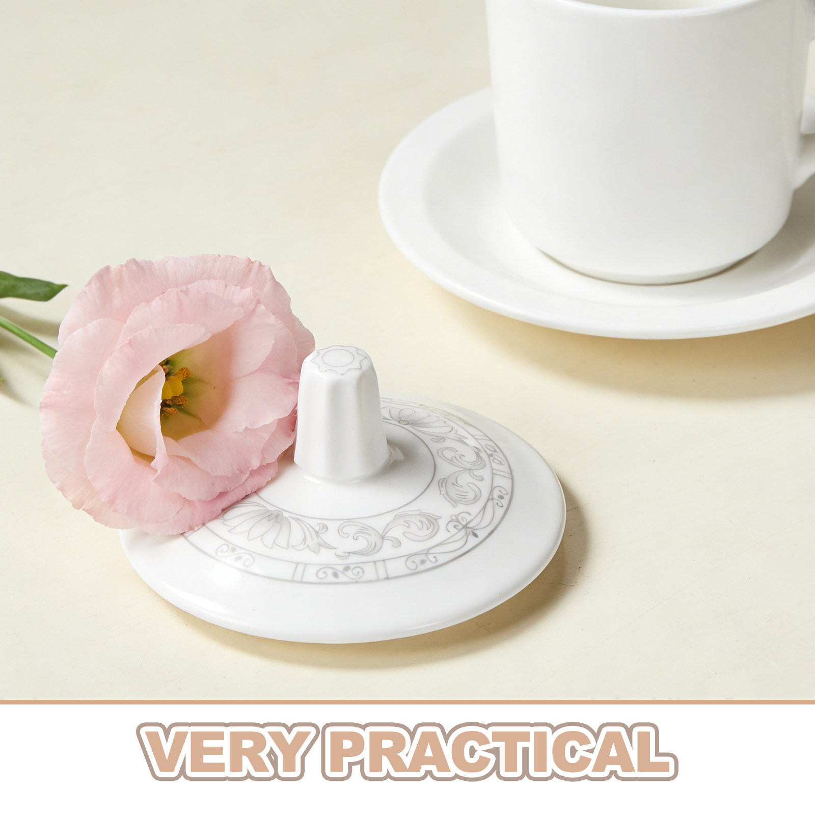 Ceramic Cup Lid Replacement fo - مراجعة Coffee Tea Replacement وسعره