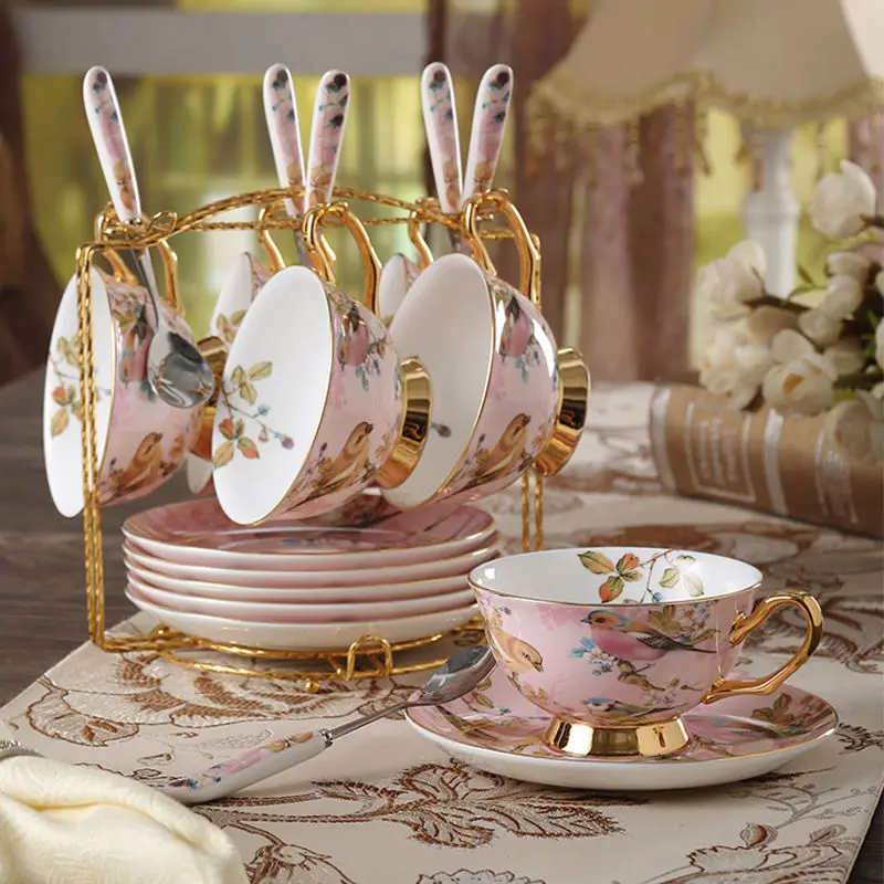 Bone china Coffee Cup Set Pink - مراجعة Coffee Tea Creamer وسعره