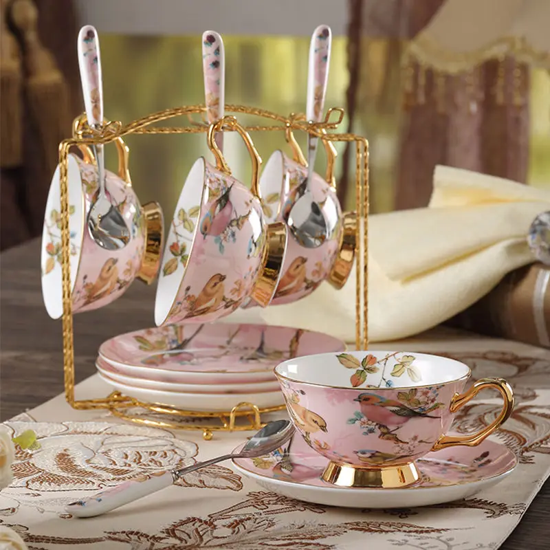Bone china Coffee Cup Set Pink - مراجعة Coffee Tea Creamer وسعره