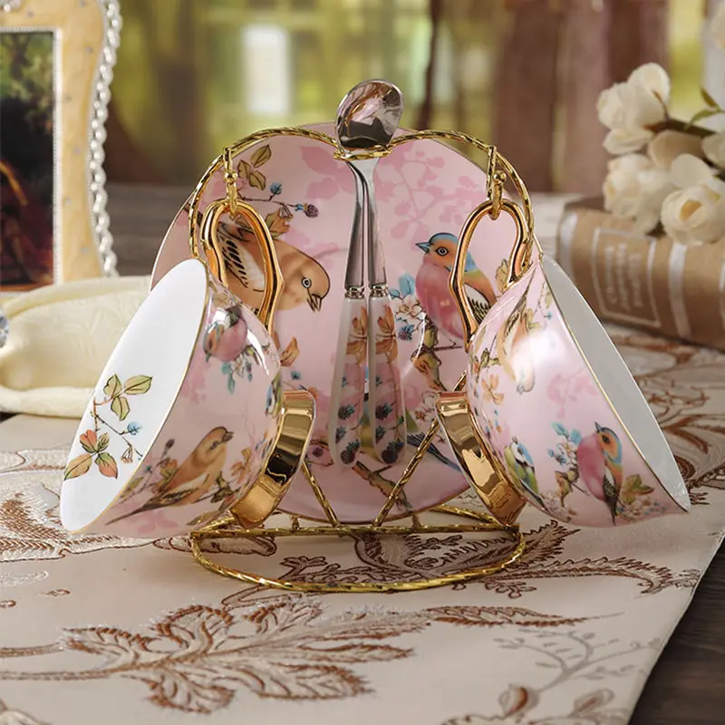 Bone china Coffee Cup Set Pink - مراجعة Coffee Tea Creamer وسعره