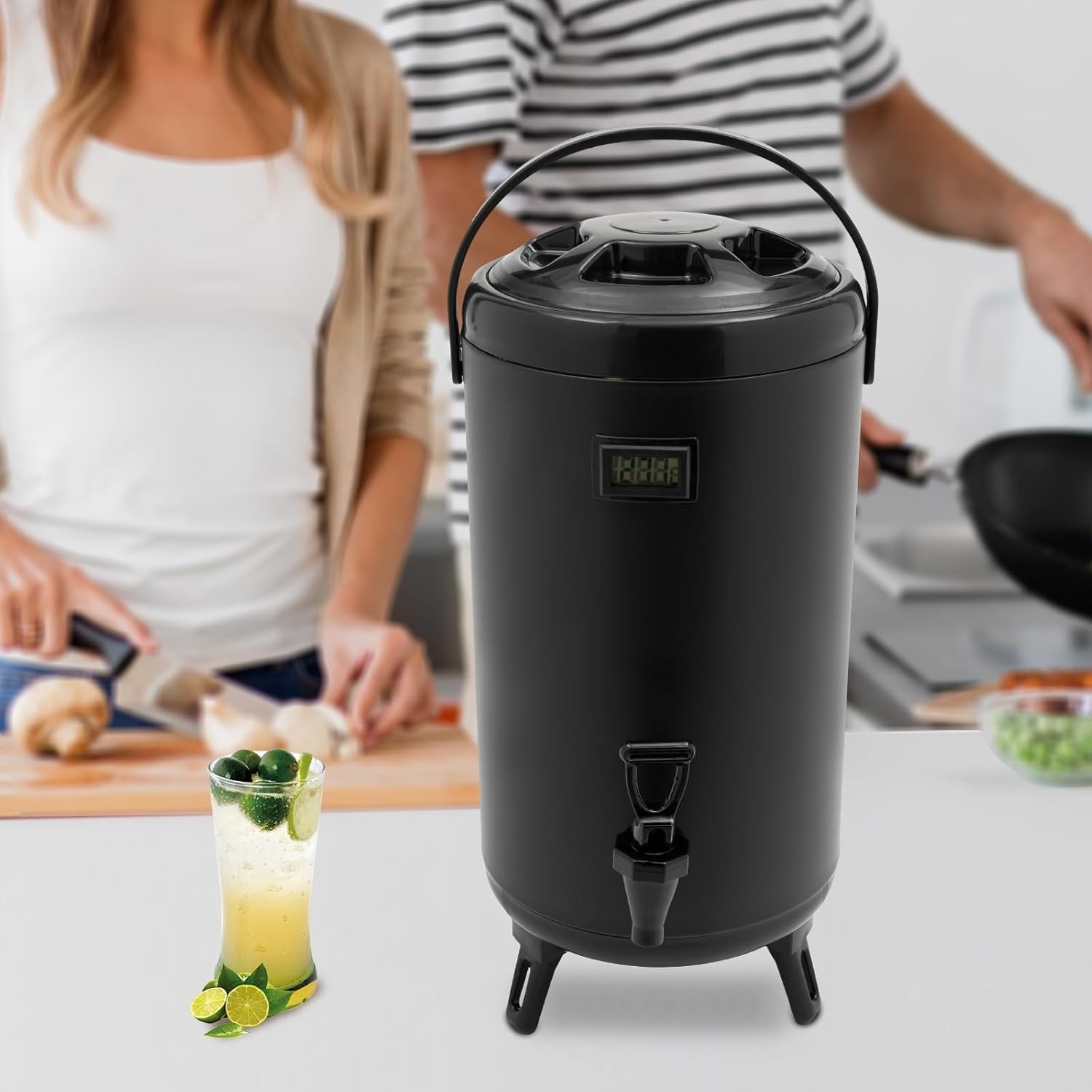 Insulated Beverage Dispenser w - مراجعة Coffee Tea Drinks وسعره