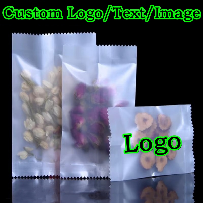 200PCS Open Top Frosted Plasti - مراجعة Coffee Tea Logo وسعره