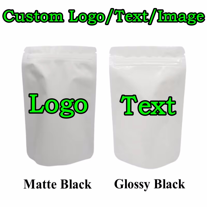 100PCS Stand-up Matte/Glossy W - مراجعة Coffee Tea Logo وسعره