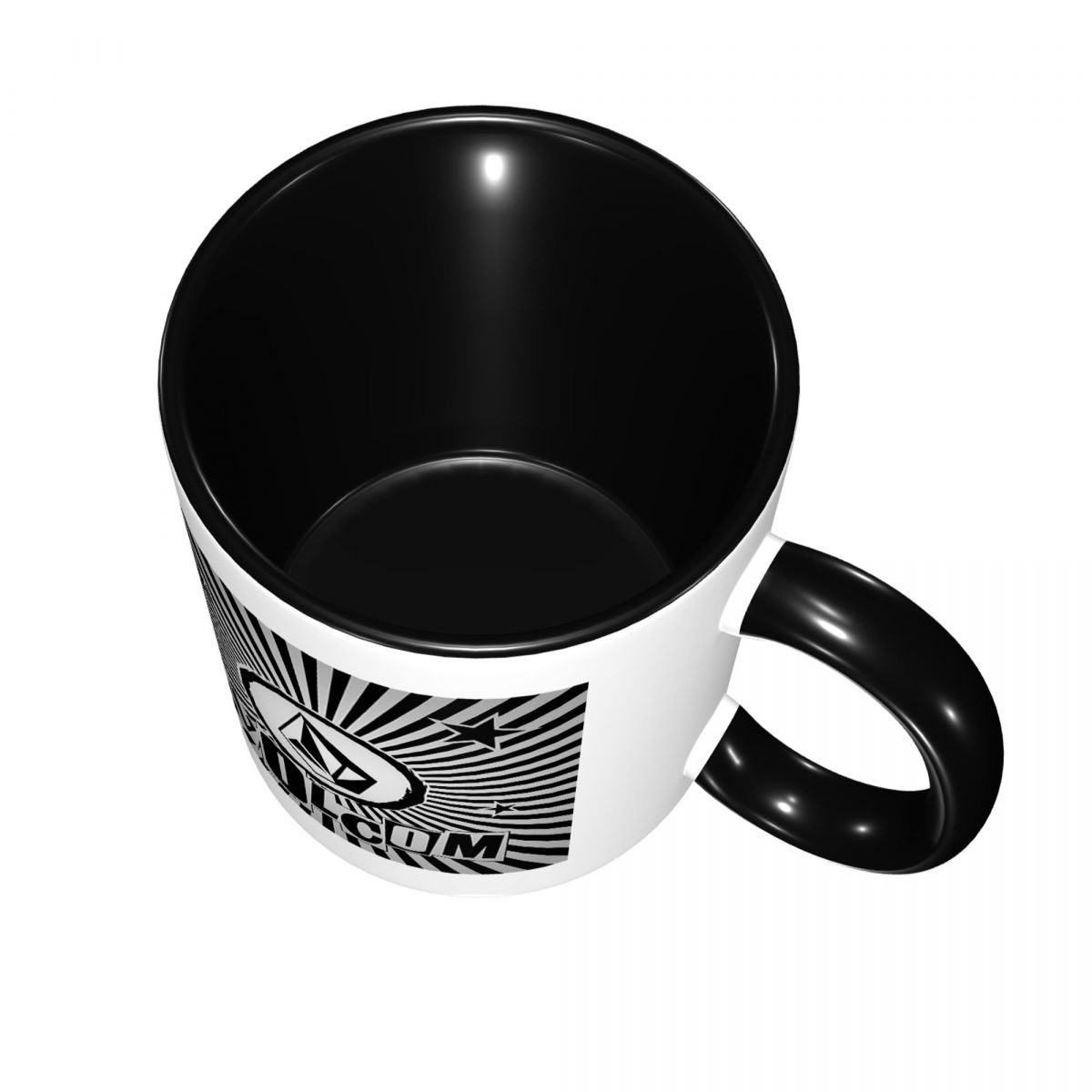 V-Volcom Logo Mug Funny Cerami - مراجعة Coffee Tea Logo وسعره