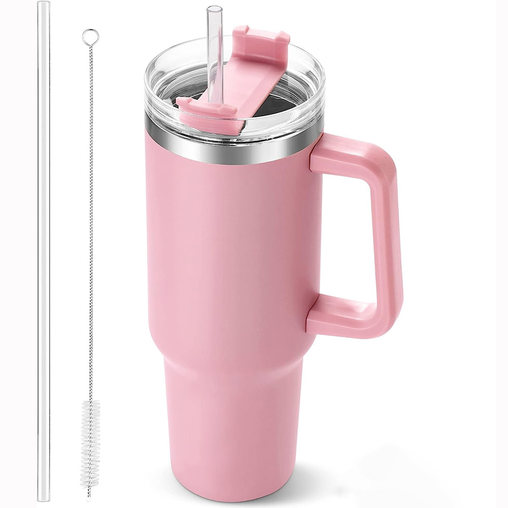 40oz Tumbler with Handle and S - مراجعة Coffee Tea Tumbler وسعره